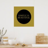 Poster simple est beau (Cuisine)