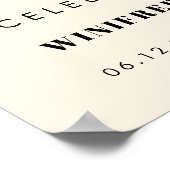 Poster Simple et élégant Le matin après l'accueil (Coin)