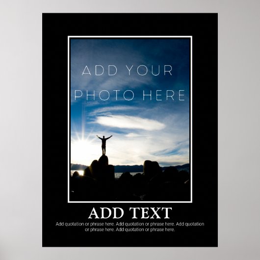 Poster Simple, faites votre propre motivation (Devant)