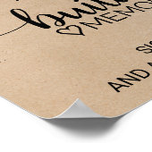 Poster Simple Faux Kraft Calligraphie Construire des souv (Coin)