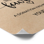 Poster Simple Faux Kraft En Lieu Et Place Des Faveurs Sig (Coin)