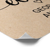 Poster Simple Faux Kraft Le meilleur signe du jour (Coin)