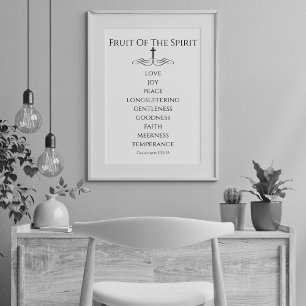 Poster Simple Fruit de l'Esprit Galates 5