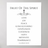 Poster Simple Fruit de l'Esprit Galates 5 (Devant)