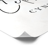 Poster Simple funérailles commémoration de la photo céléb (Coin)