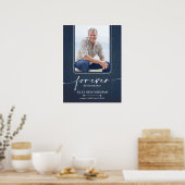 Poster Simple Funeral Photo Sympathy Memorial (Cuisine)