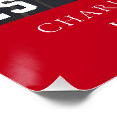 Poster Simple Graduation 2025 Photo Collage Rouge (Coin)