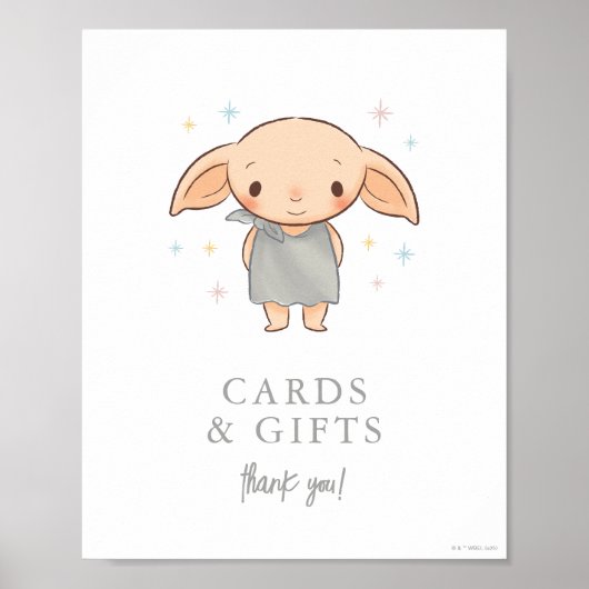 Poster Simple Harry Potter - Baby Shower Dobby (Devant)