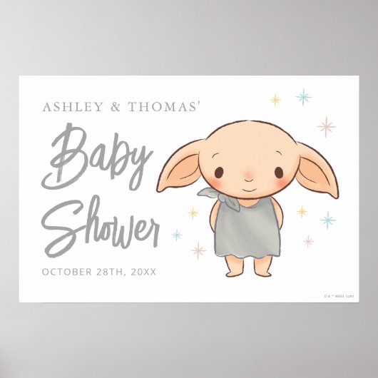 Poster Simple Harry Potter - Dobby Baby Shower (Devant)