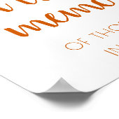 Poster Simple In Loving Memory | Fall Orange Memorial (Coin)