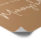 Poster Simple lapin Quelle taille a le ventre de maman ? (Coin)