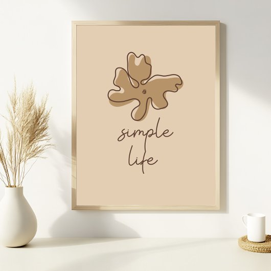 Poster Simple Life Minimalism Wall Art