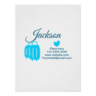 Poster Simple minimum ajouter votre nom texte place ville