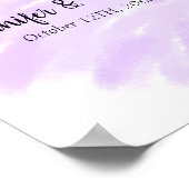 Poster simple minimum ajouter votre nom unité de mariage  (Coin)