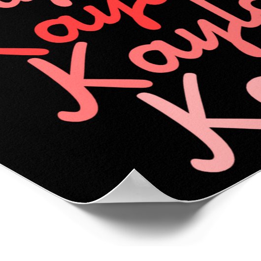 Poster Simple Modern Cool Tygraphy Name Toddler  (Coin)