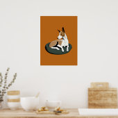 Poster Simple moderne Chien Art tendance (Cuisine)