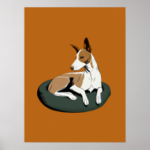 Poster Simple moderne Chien Art tendance