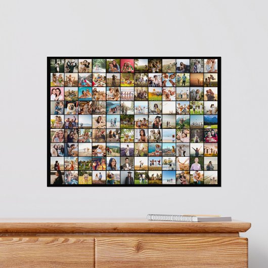 Poster Simple Moderne Personnalisé 108 Photo Collage