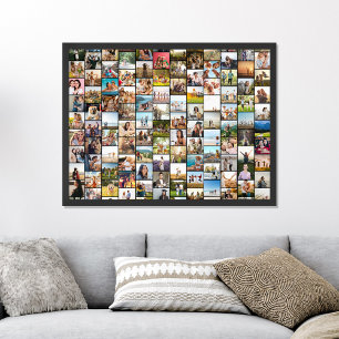 Poster Simple Moderne Personnalisé 108 Photo Collage