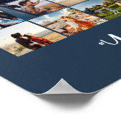 Poster Simple Moderne Personnalisé 96 Photo Collage (Coin)