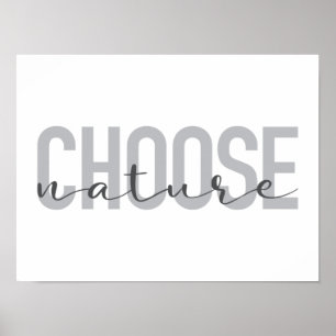 Poster Simple, moderne, urbain, design cool Choisir Natur