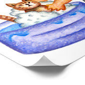 Poster Simple moment de bonheur dans le bain. (Coin)