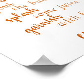 Poster Simple Momosa Bar | Automne Orange Tout Événement  (Coin)