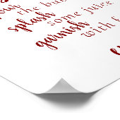 Poster Simple Momosa Bar | Candy Apple Rouge N'importe qu (Coin)