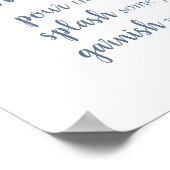 Poster Simple Momosa Bar | Dusty Blue Any Event Sign (Coin)