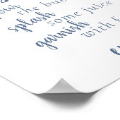 Poster Simple Momosa Bar | Dusty Blue Any Event Sign (Coin)