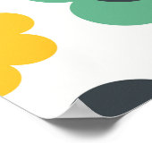 Poster Simple motif de fleurs sans couture. Scandinavie (Coin)