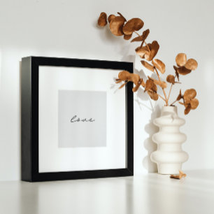 Poster simple noir blanc main art