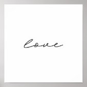 Poster simple noir blanc main art (Devant)