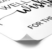 Poster Simple Noir Calligraphie Bon Voeux Signal (Coin)