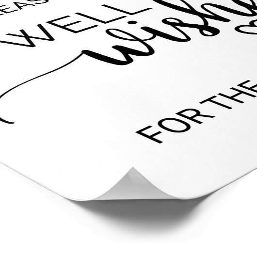 Poster Simple Noir Calligraphie Bon Voeux Signal (Coin)