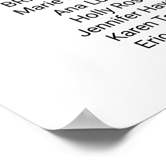 Poster Simple Noir Calligraphy Wedding Programme (Coin)