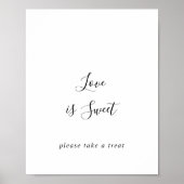 Poster Simple Panneau Amoureux Minimaliste Doux (Devant)