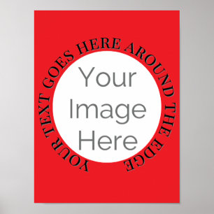 Poster simple personnaliser votre image ici, photo modifi