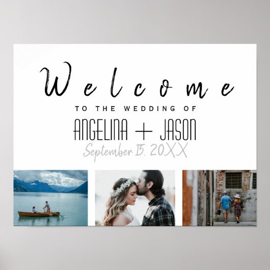 Poster Simple Photo Mariage (Devant)