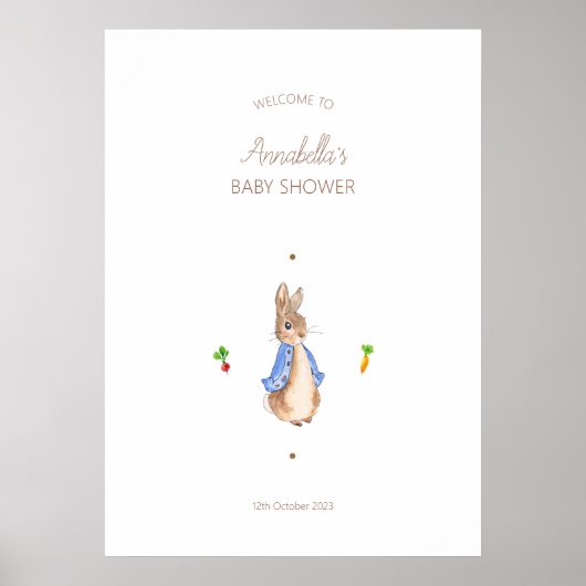 Poster Simple Pierre le lapin (Devant)