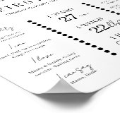 Poster Simple première photo Jalon Timeline (Coin)