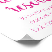 Poster Simple Réservé | Hot Pink Memorial (Coin)