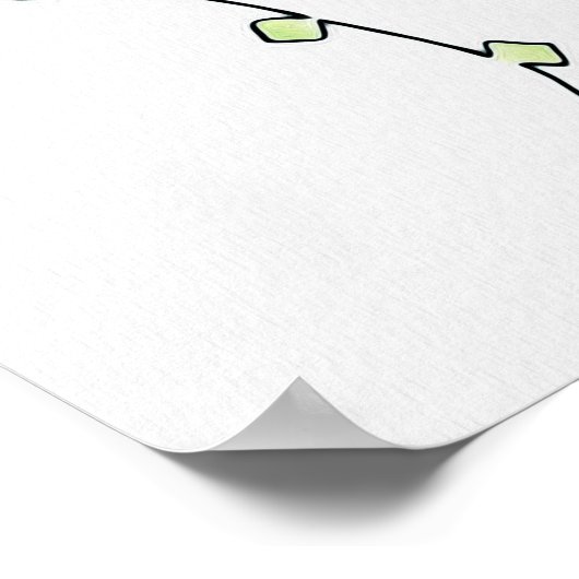 Poster simple Rose (Coin)