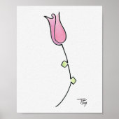 Poster simple Rose (Devant)