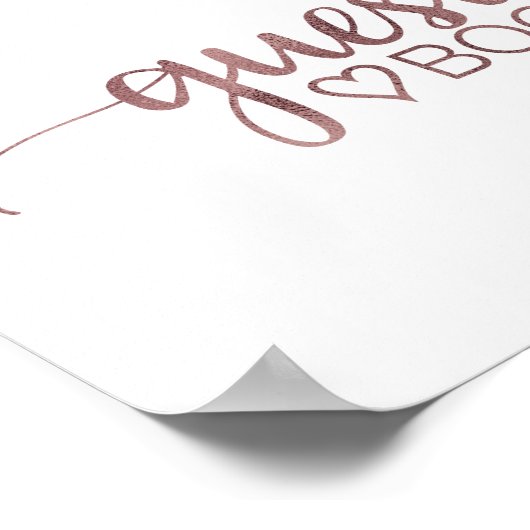 Poster Simple Rose Gold Calligraphy Guides (Coin)