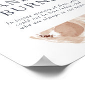 Poster Simple Rustic Floral This Candle Burns Wedding (Coin)