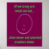 Poster "Simple Says-#2" funny, quote, witty  (Devant)