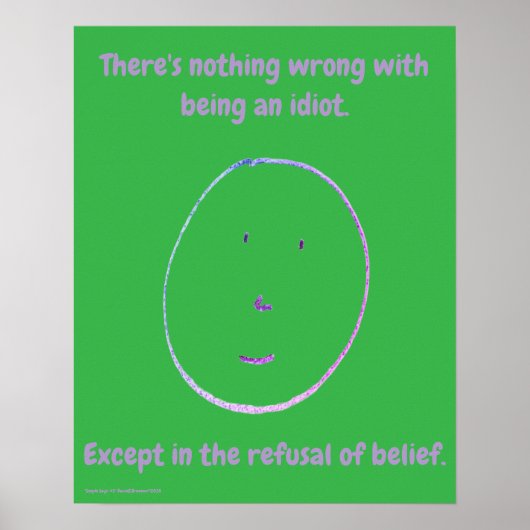 Poster "Simple Says-#3" funny, quote, humor  (Devant)