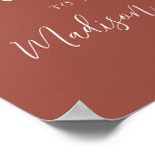 Poster Simple Script Mariage de Bienvenue en Rust (Coin)
