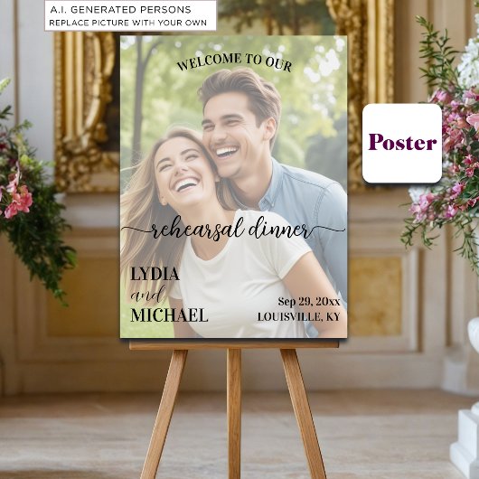 Poster Simple superposition de texte sur une photo pour l